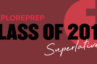 red background with following text: "#ExplorePrEP Class of 2018 Superlatives" Sex Positive logo in background
